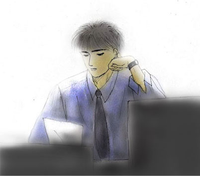 窓際族のようなルカワ氏…(笑)